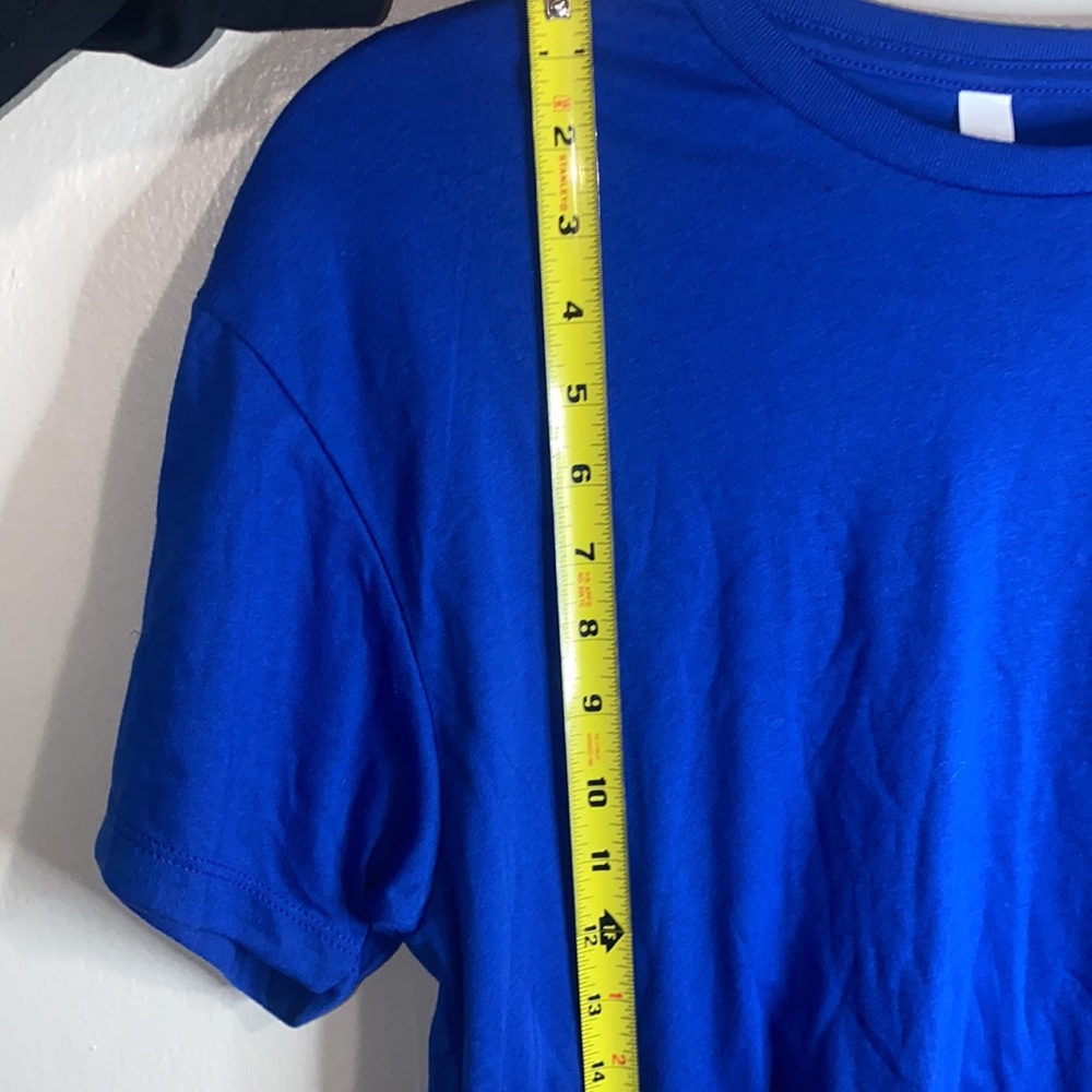 🎲Cropped royal blue short sleeved top! - Picture 5 of 7